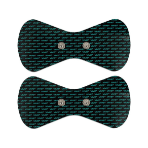 Wireless TENS replacement electrode pads with pre-gelled hydrogel for pain relief and muscle stimulation therapy.