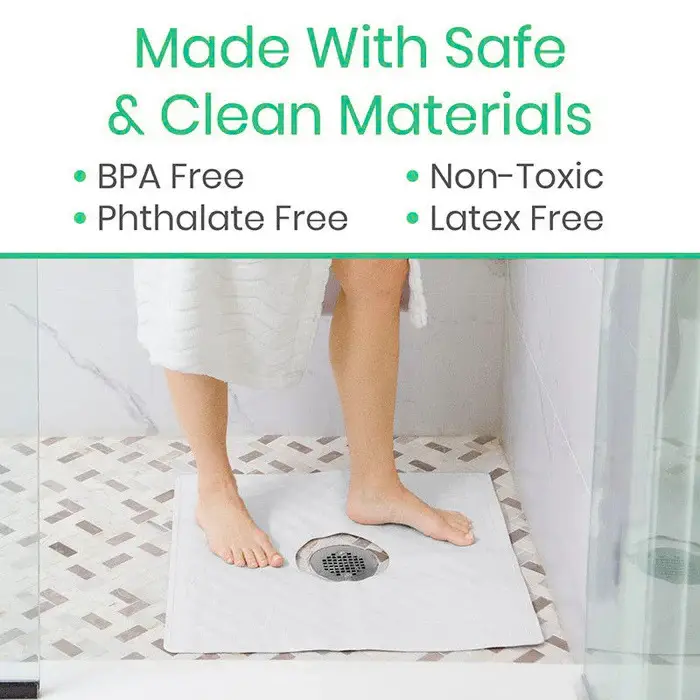 22" x 22" Non-Slip Shower Mat - Image 2